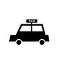 タクシー タクシー タクシー,車,1台,自動車,横向き,街,普通車,移動手段,乗り物,交通のシルエット素材