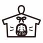 だるまイラストの絵馬 だるまイラストの絵馬 だるま,絵馬,願い事,神社,寺,受験,合格祈願,祈願,縁起物,願掛けのシルエット素材