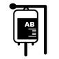 輸血 輸血 輸血,AB,AB型,血液,血液型,バッグ,治療,吊るす,処置,メディカルのシルエット素材