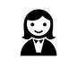 OL OL 人物,人,観客,客,顧客,会社員,社員,正社員,女性,OLのシルエット素材