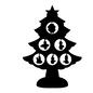 クリスマスツリー クリスマスツリー クリスマスツリー,ツリー,オーナメント,モミの木,もみの木,クリスマス飾り,クリスマス,クリスマスイブ,イブ,クリスマスパーティーのシルエット素材