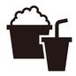 ポップコーン ポップコーン ポップコーン,ドリンク,飲み物,食べ物,映画館,シネマ,一人分,映画鑑賞,ストロー,ソフトドリンクのシルエット素材