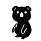 コアラ コアラ,動物,動物園,生物,生き物,在来動物,オーストラリア在来種,かわいい,豪州,オーストラリアのシルエット素材