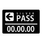シルバーパス シルバーパス シルバーパス,パス,PASS,単語,英語,発行期日,矢印,SILVER PASS,線のシルエット素材