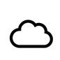 クラウド クラウド クラウド,雲,天気,ストレージ,オンライン,コンピュータ,ネットワークのシルエット素材