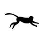 猿 猿 猿,さる,サル,生物,生き物,動物,アニマル,獣,野生動物,哺乳類のシルエット素材