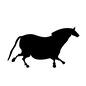 馬 芸術,美術,アート,置き物,飾り,横向き,馬,うま,ウマ,動物のシルエット素材