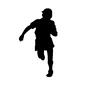 走る 走る 人,人物,人間,子ども,子,子供,全身,幼い,少年,男の子のシルエット素材