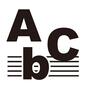 アルファベット アルファベット アルファベット,五線譜,英語の歌,A,b,C,英語,線,授業,部活のシルエット素材