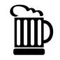 ビール ビール ビール,生ビール,ビールジョッキ,お酒,アルコール,飲み物,泡,持ち手,側面,1杯のシルエット素材