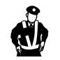 警察官 警察官 人物,人,上半身,正面,警察官,police,policeman,警官,警察,ポリスのシルエット素材