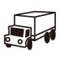 引越し業者のトラック 引越し業者のトラック トラック,引越し,乗り物,1台,輸送,荷物,引越し業者,運ぶ,配送,配達のシルエット素材