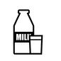 ミルク ミルク ミルク,牛乳,乳製品,瓶,ビン,ボトル,コップ,グラス,ガラス,成分無調整のシルエット素材