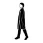 ビジネスマン ビジネスマン コート,ロングコート,服,アウター,服装,冬,冬物,防寒,人物,男性のシルエット素材