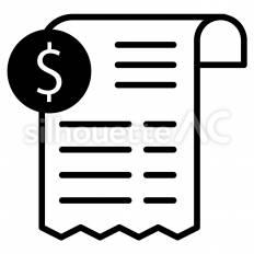 レシートのアイコン リッチメニュー,アイコン,lineのシルエット素材