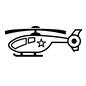ヘリコプター ヘリコプター,ヘリ,星マーク,星印,飛行機,航空,航空機,プロペラ,飛行,飛ぶのシルエット素材