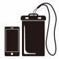 スマホと防水ケース スマホと防水ケース スマートフォン,ケース,防水,ファッション,海水浴,海,レジャー,ビーチ,プール,アウトドアのシルエット素材