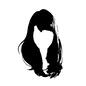 髪型 髪型 ロング,ロングヘア,髪,髪型,ヘア,ヘアスタイル,スタイリング,かつら,ウィッグ,女性のシルエット素材