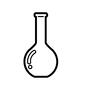 丸底フラスコ 理科,化学,実験,道具,理科室,化学室,ガラス,研究,研究室,フラスコのシルエット素材