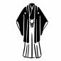 紋付き袴 和服,袴,結婚,伝統,全身,衣装,フォーマル,記念,厳か,神聖のシルエット素材