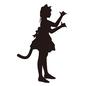猫の仮装をした女性 猫の仮装をした女性 仮装,コスプレ,ハロウィン,人,人物,女性,女性,横向き,ポーズ,猫耳のシルエット素材