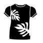 Tシャツ Tシャツ Tシャツ,半袖,トップス,パフスリーブ,女性用,レディース,モンステラ,観葉植物,葉,葉っぱのシルエット素材