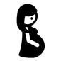 妊婦 妊婦 妊婦,お母さん,臨月,マタニティ,女性,女の人,横向き,ノースリーブ,産婦人科,レディスクリニックのシルエット素材