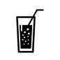 グラス グラス グラス,ストロー,ジュース,炭酸,コーラ,サイダー,ソーダ,ラムネ,コップ,喫茶店のシルエット素材