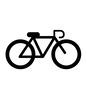 自転車 自転車,サイクリング,マウンテンバイク,チャリ,ロードバイク,1台,ハンドル,サドル,アイコンのシルエット素材