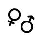 オスとメス オスとメス 婦人科,産婦人科,男,男の子,記号,性別,絵記号,性別記号,女,女の子のシルエット素材