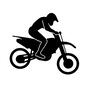 モトクロス モトクロス,人物,人,オートバイ,バイク,乗り物,モータースポーツ,アイコン,素材,乗るのシルエット素材