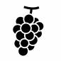 ぶどう ぶどう,フルーツ,巨峰,シャインマスカット,1房,ぶどう狩り,食べ物,秋の味覚,収獲,農業のシルエット素材