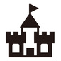 お城のアイコン お城のアイコン お城,テーマパーク,遊園地,ビジネス,レジャー,レジャー施設,建物,施設,地図記号,地図のシルエット素材