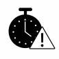 納期遅延 時計,警告,遅れ,時間,期限,管理,注意,表示,計測,シンプルのシルエット素材