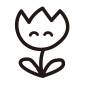 笑うチューリップ 笑うチューリップ チューリップ,笑う,ニコニコ,韓国風,花,植物,葉,春,咲く,ガーデニングのシルエット素材