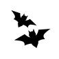 コウモリ コウモリ コウモリ,蝙蝠,2匹,飛ぶ,動物,生き物,ハロウィン,10月,秋,イベントのシルエット素材
