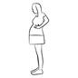 妊婦 妊娠,妊婦,妊婦さん,母親,母,マタニティ,マタニティー,マタニティウエア,マタニティーウエア,マタニティドレスのシルエット素材