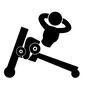 ボディビル ボディビル,ボディービル,ボディビルディング,ボディビルダー,トレーニング,鍛える,ピクトグラム,腹筋,トレーニング器具,トレーニングマシンのシルエット素材