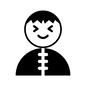 ギザギザ前髪 ギザギザ前髪 男,男性,おとこ,男の子,ボーイ,人,ポーズ,格好,上半身,服装のシルエット素材