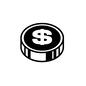 ドル ドル 外貨,ドル,アメリカ,コイン,硬貨,お金,マネー,金銭,マークのシルエット素材