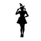 魔女 魔女 魔女,仮装,三角帽子,人,女性,ハロウィン,10月,秋,ハロウィーン,トリックオアトリートのシルエット素材
