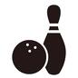 ボーリング ボーリング ボール,ハウスボール,マイボール,ボウリング,ボウリング場,ボーリング,ピン,ゲーム,遊び,スポーツのシルエット素材