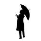 雨の日 女性 雨の日 女性 人物,女性,カサ,傘,梅雨,雨,雨天,雨降り,降水,雨の日のシルエット素材