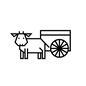 牛車 牛車 夏,行事,7月,七夕,牛,車,牛車,動物,乗り物,七夕祭りのシルエット素材