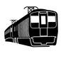電車 電車 電車,鉄道,車両,鉄道車両,乗り物,乗物,乗車,列車,車体,交通手段のシルエット素材