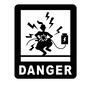 関電する男性 関電する男性 人,人物,三角,危険マーク,デンジャー,英語,貼り紙,注意,関電,ビリビリのシルエット素材