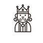 王様 王様 王様,王,王冠,口髭,口ヒゲ,王,漢字,上半身,男性,人物のシルエット素材