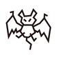コウモリ コウモリ コウモリ,こうもり,ギザギザ,広げる,羽根,不気味,怖い,ハロウィン,コミカル,線画のシルエット素材
