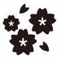 舞う桜 舞う桜 桜,花,咲く,舞う,散る,花びら,合格,不合格,春,4月のシルエット素材