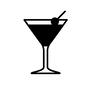 カクテル カクテル カクテル,マティーニ,アルコール,飲物,お酒,飲酒,ピック,オリーブ,カクテルグラス,1杯のシルエット素材